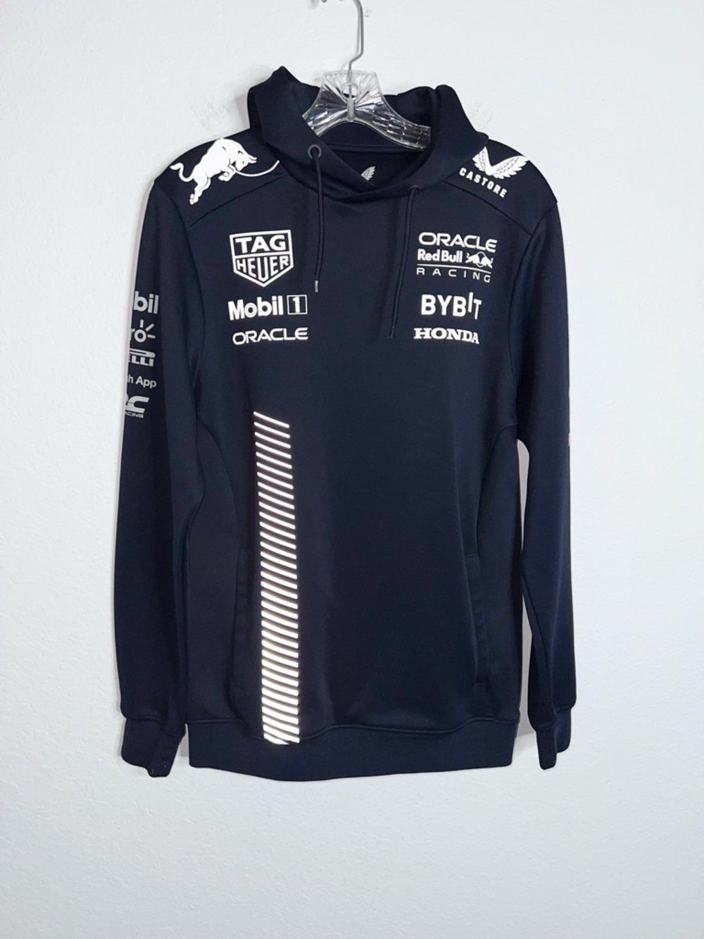 Castore Oracle Red Bull Racing Hoodie Men XS Navy Pullover Sweatshirt Las Vegas